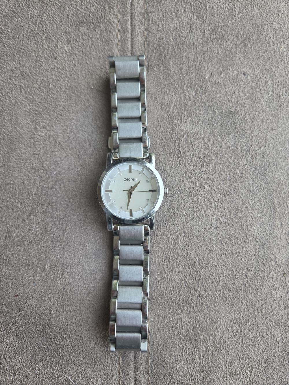 DKNY Women's Silver Stainless Steel Bracelet Watch - Silver Dial